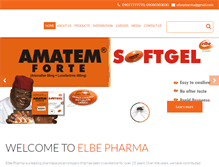 Tablet Screenshot of elbepharma.com